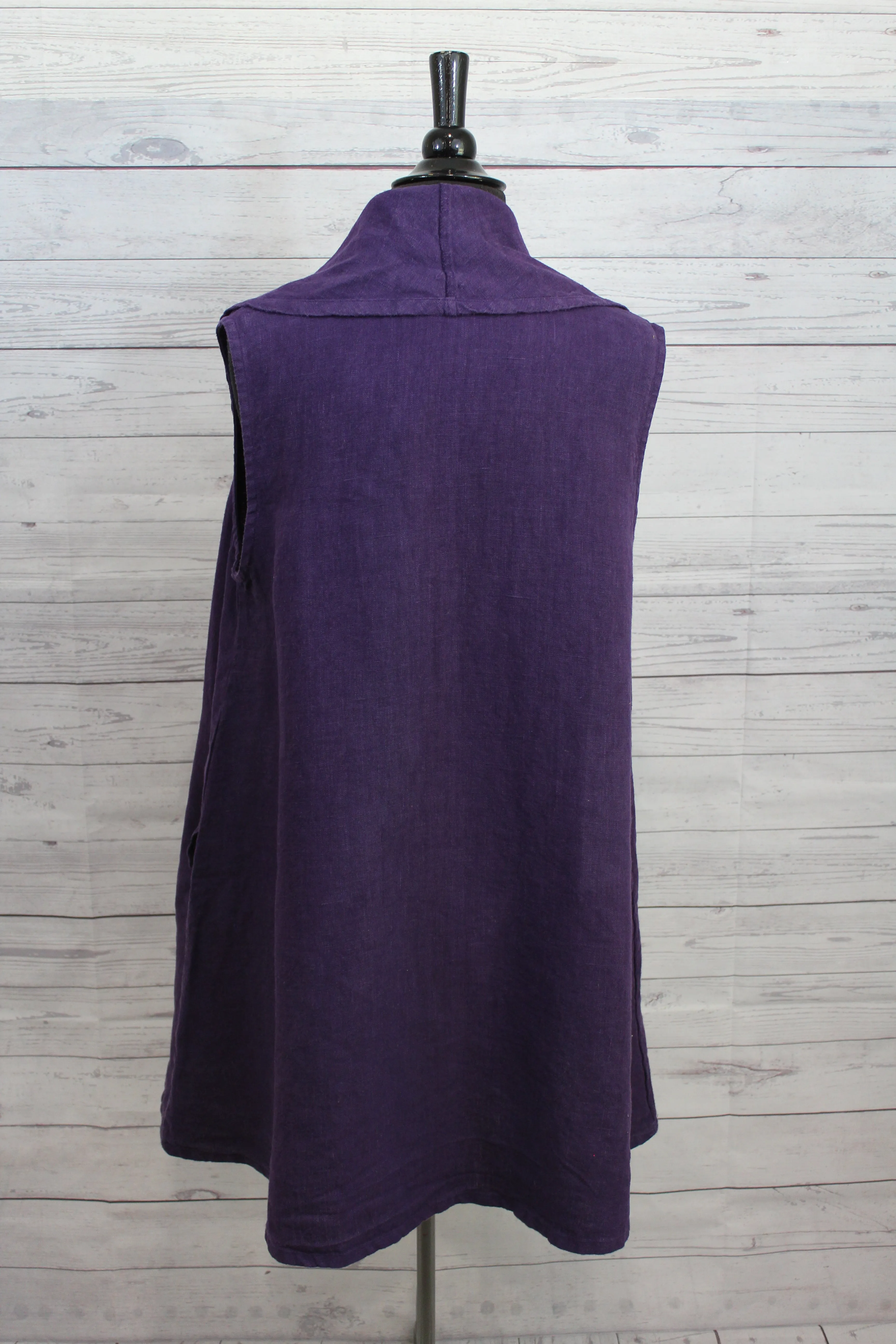 Bryn Walker Heavy Linen - Marcella Vest FINAL SALE ITEM
