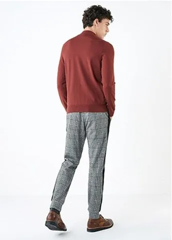 Men's Autumn Basic High Neck Knitted Sweater